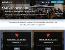 Tablet Screenshot of agilecamp.org